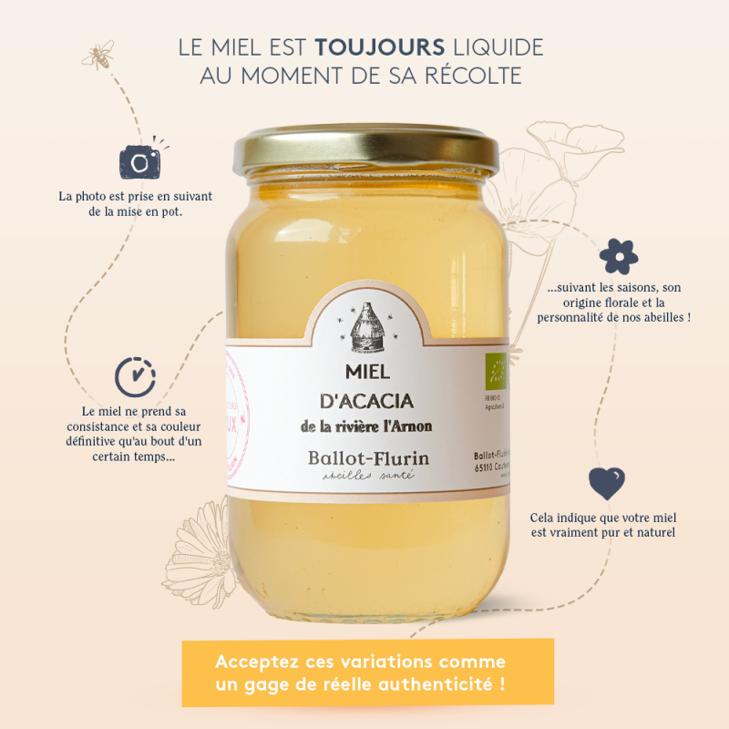 Miel d'Acacia de la rivière l'Arnon