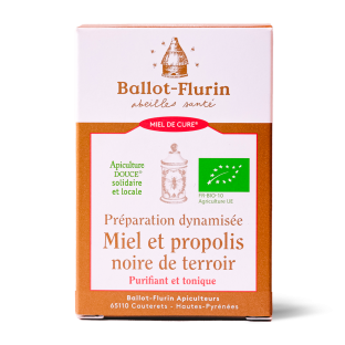 Miel de Cure® à la Propolis noire française bio Ballot-Flurin - 1