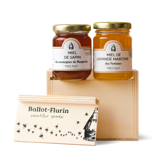 Coffret cadeau "2 petits Miels Grands crus"
