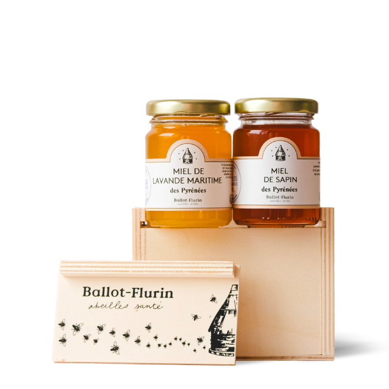 Coffret cadeau "2 petits Miels Grands crus"