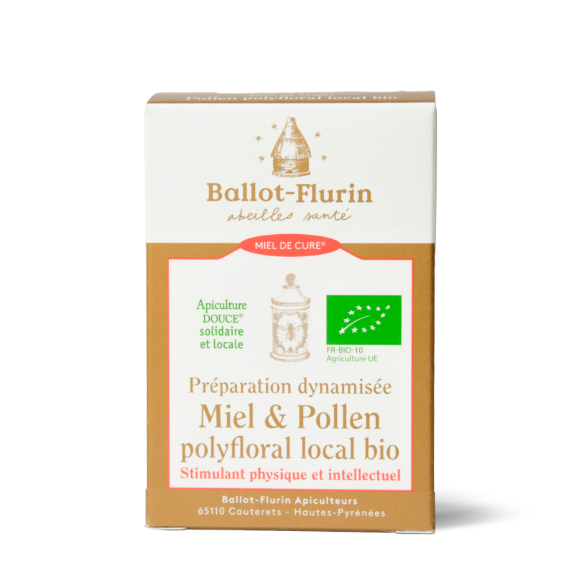 Miel de Cure® au Pollen polyfloral local bio Ballot-Flurin - 2