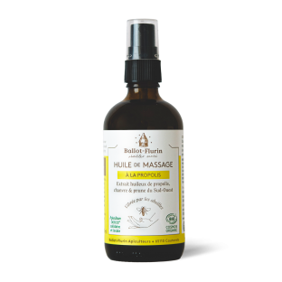 Huile de Massage relaxante à la Propolis - 100% bio| Ballot-Flurin