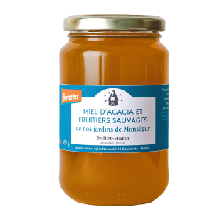 Miel d'acacia et fruitiers sauvages de Monségur - 480g
