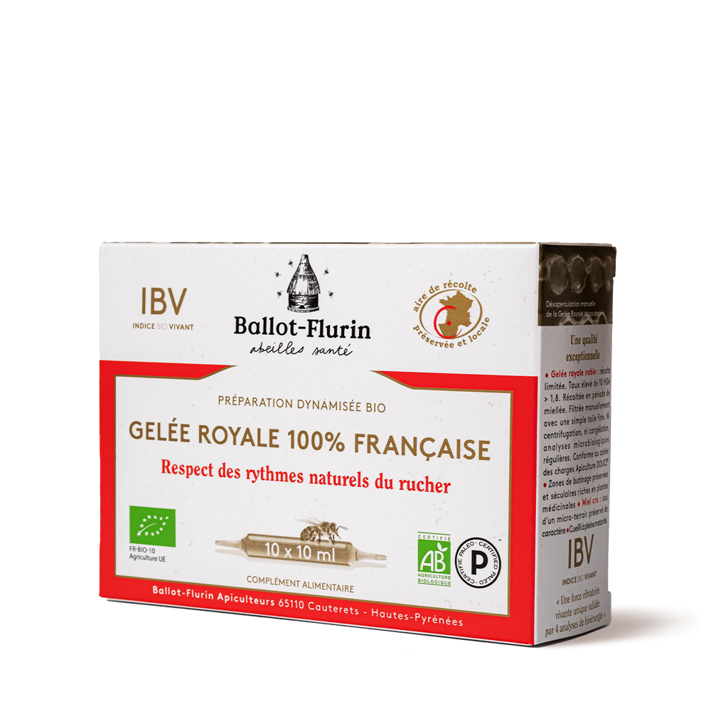 Gelée Royale Bio 10g - Qualité exceptionnelle - Ballot-Flurin