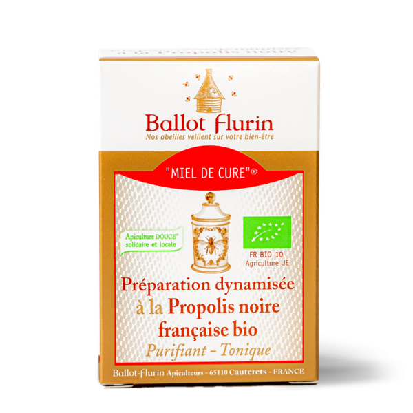 Miel de Cure® à la Propolis noire française bio Ballot-Flurin - 2