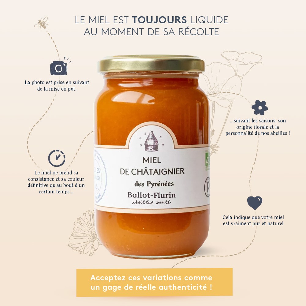 Miel de Châtaignier des Pyrénées