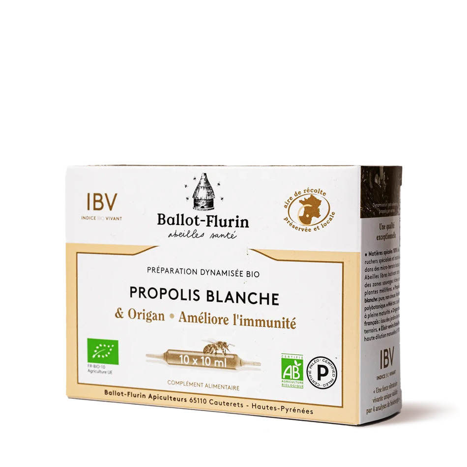 Ampoules propolis blanche & origan - immunité